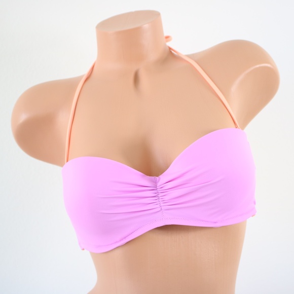 Victoria's Secret Other - Victoria's Secret The Flirt Bandeau Bikini Top Purple Strappy Braided Size 36B